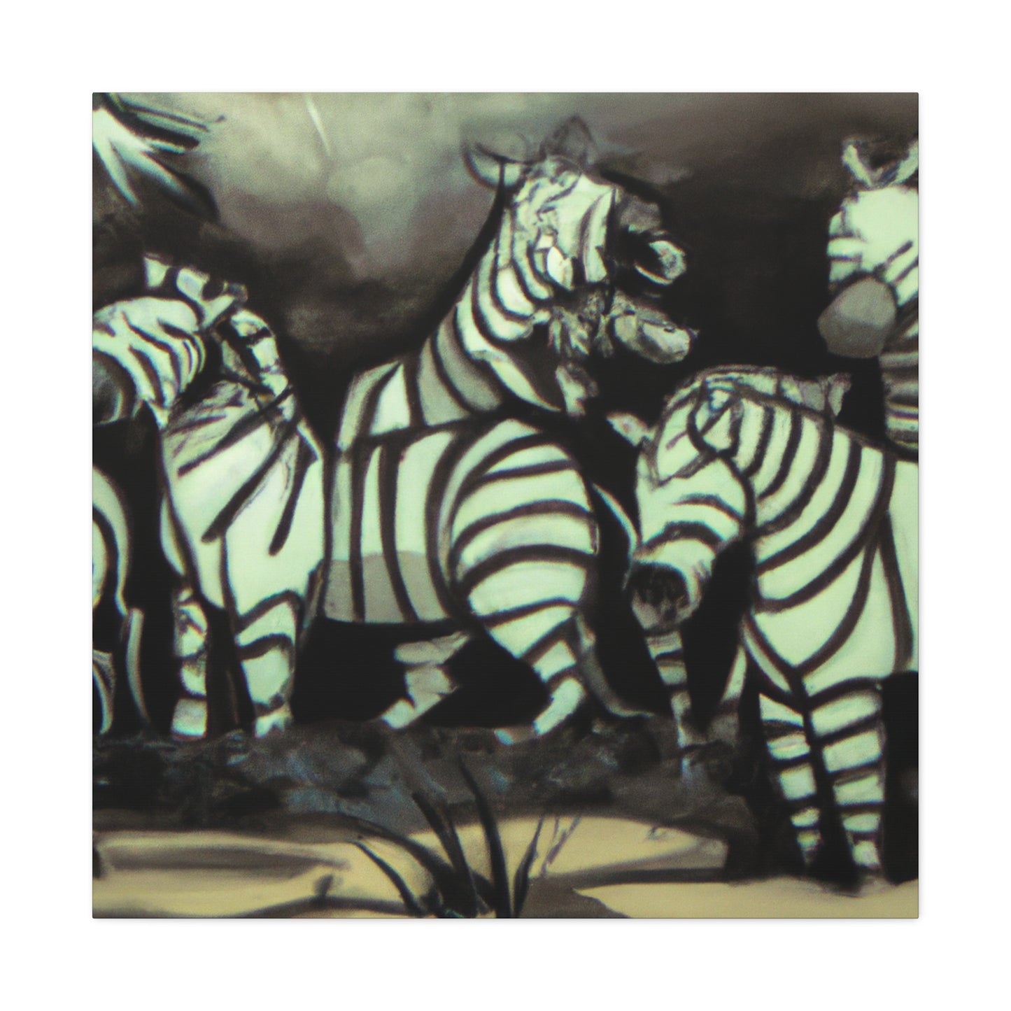 "Zebra in Expressionism" - Canvas