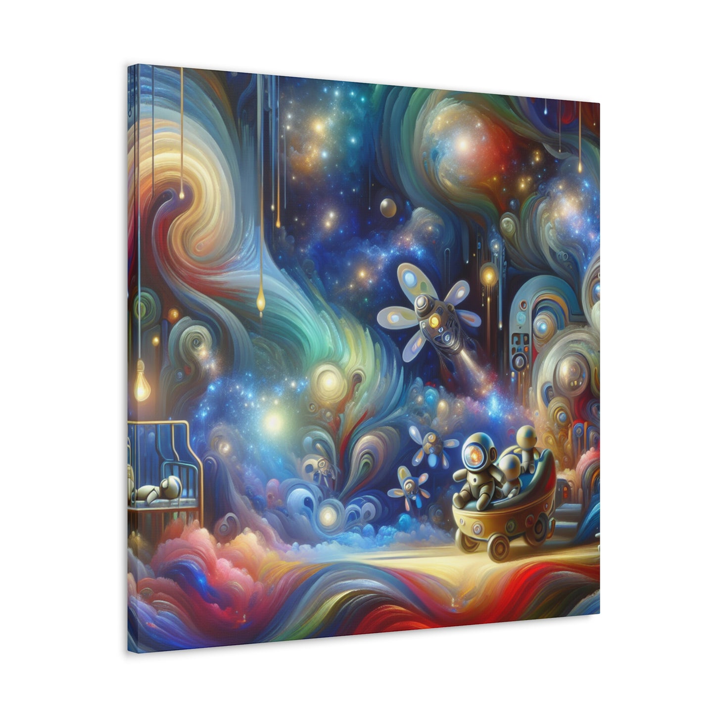 "Robotic Cosmos Journey" - Canvas