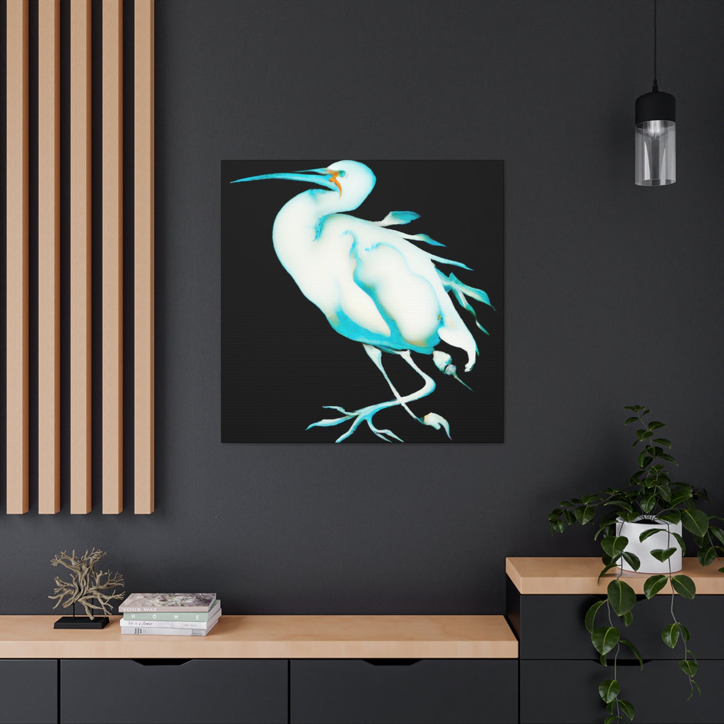 "Snowy Egret Splendor" - Canvas