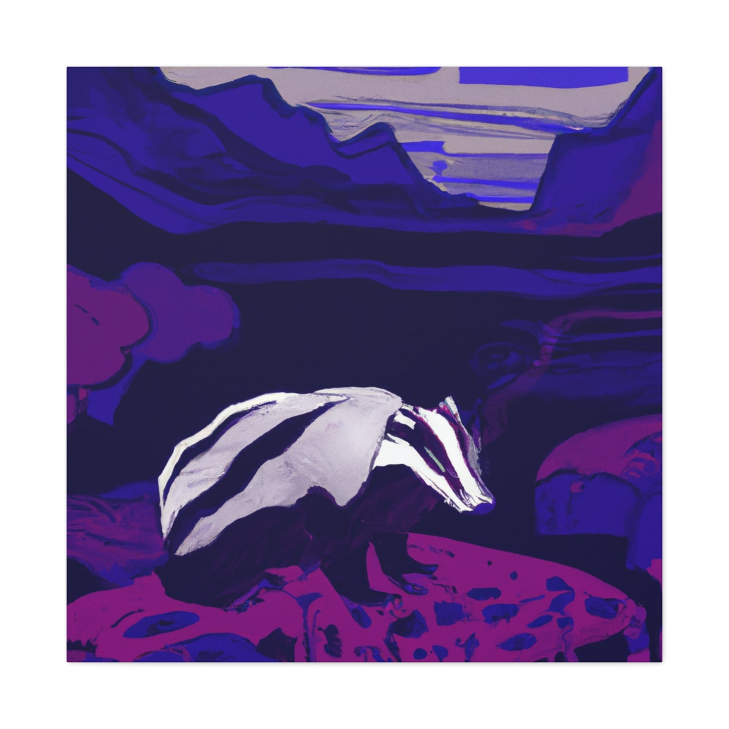 Badger's Magical Journey - Canvas