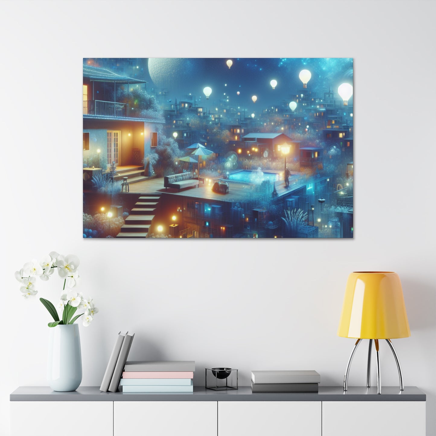 Whimsical Revelry Amidst Reality - Canvas