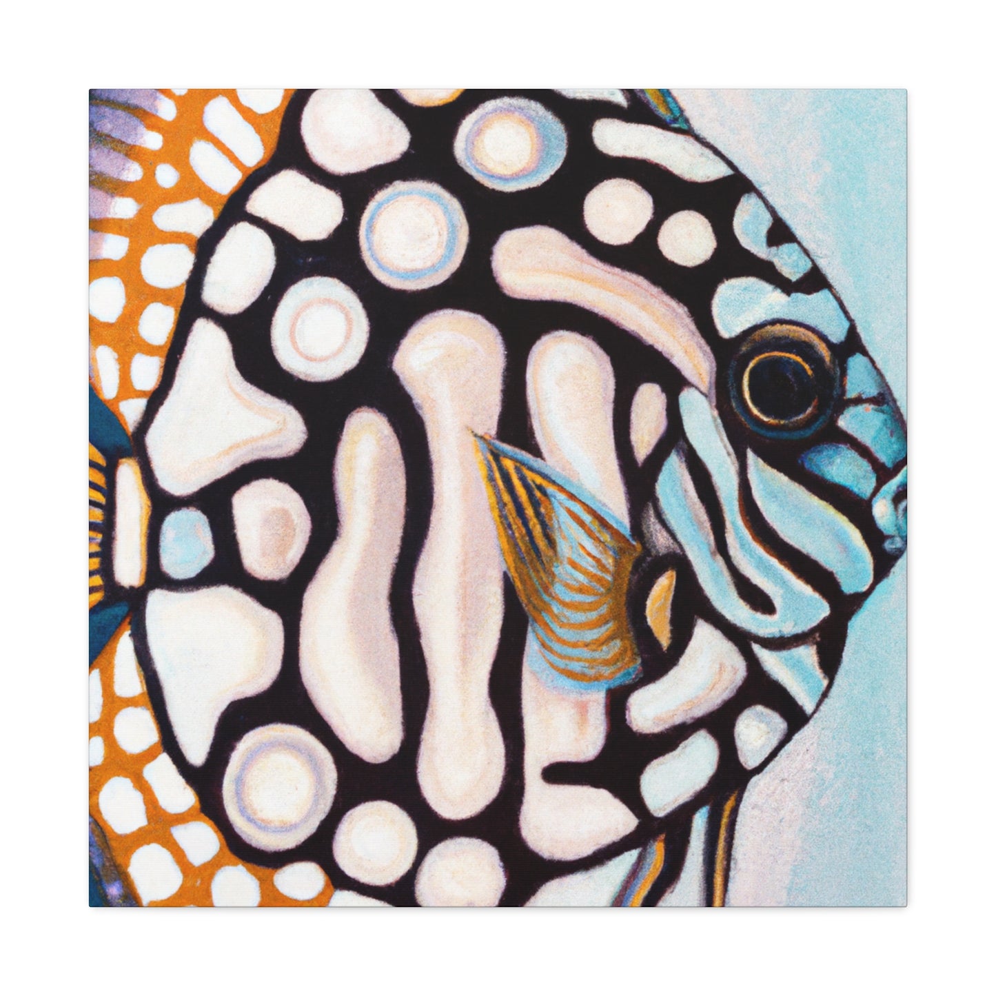 "Discus in Motion Deco" - Canvas