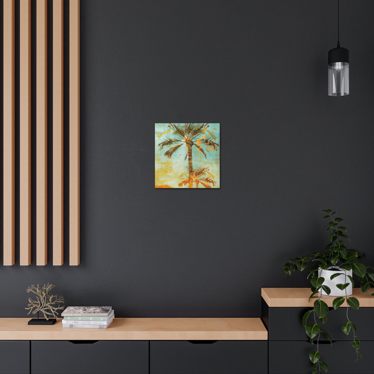 "Palm Trees at Sunset" - Canvas