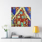 Gingerbread House Delight - Canvas