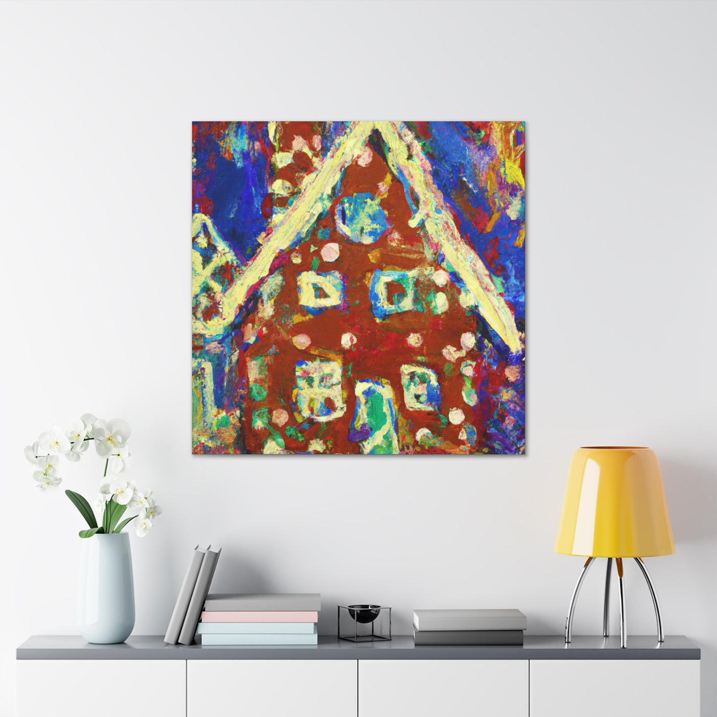 Gingerbread House Delight - Canvas