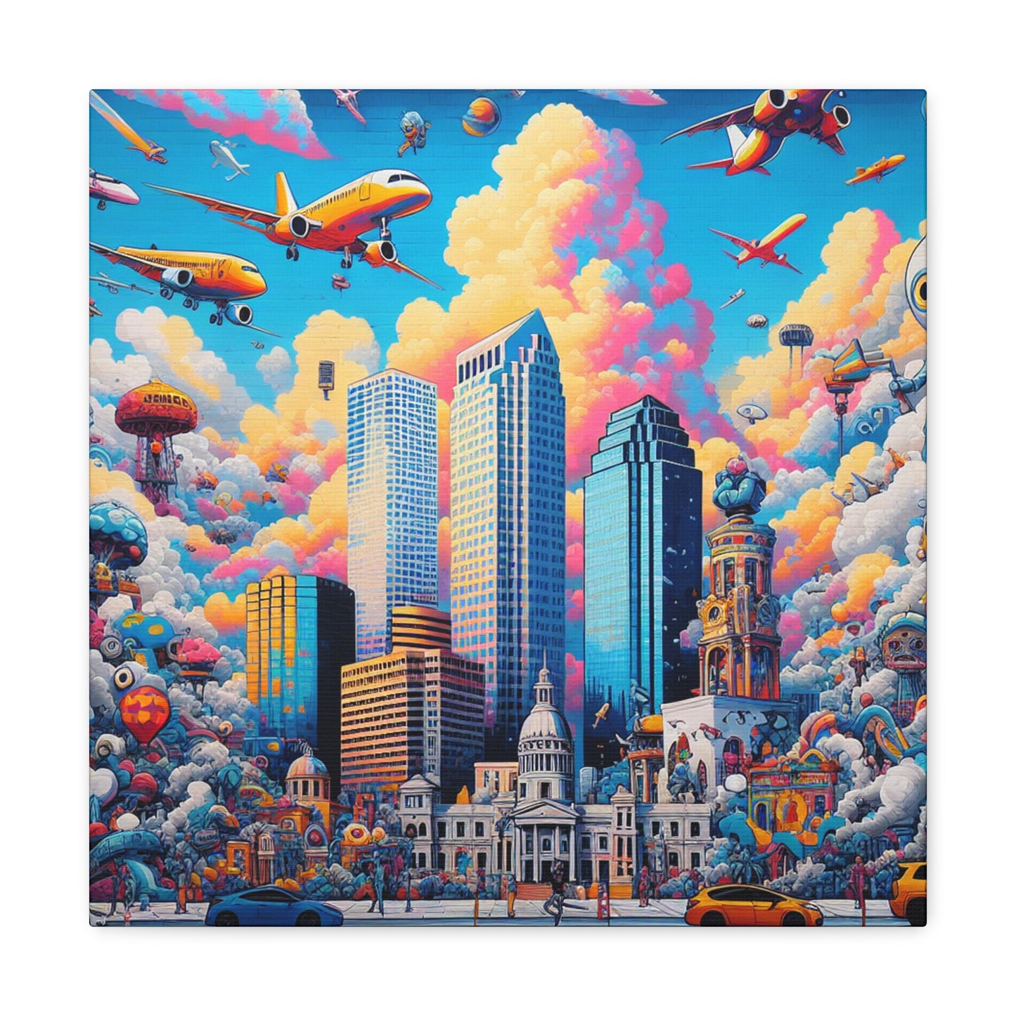 Sunshine City Mosaic - Canvas