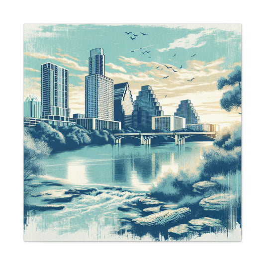 Emerald Echoes of Austin - Canvas