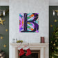 "Dazzling B in Art Deco" - Canvas