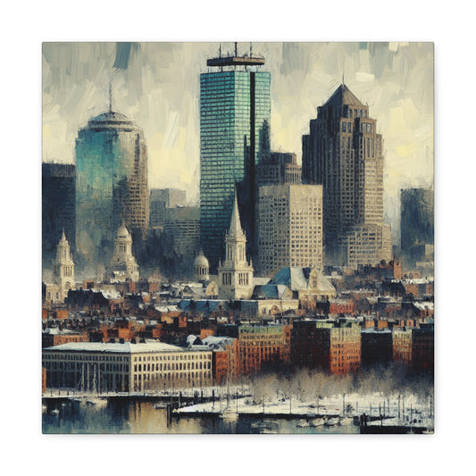 "Vibrant Boston Reverie" - Canvas