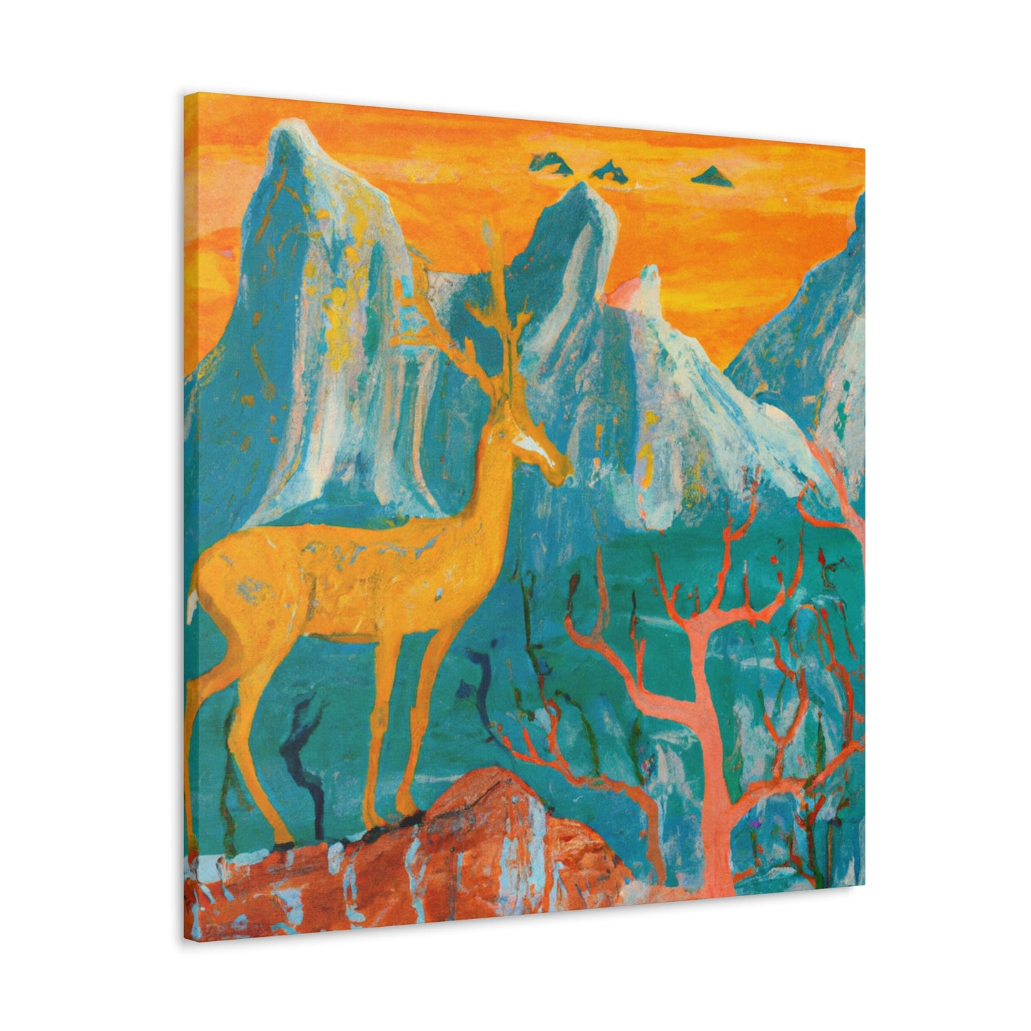 Deer in the Forest - Canvas