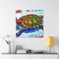 "Turtle's Coppery Shell" - Canvas