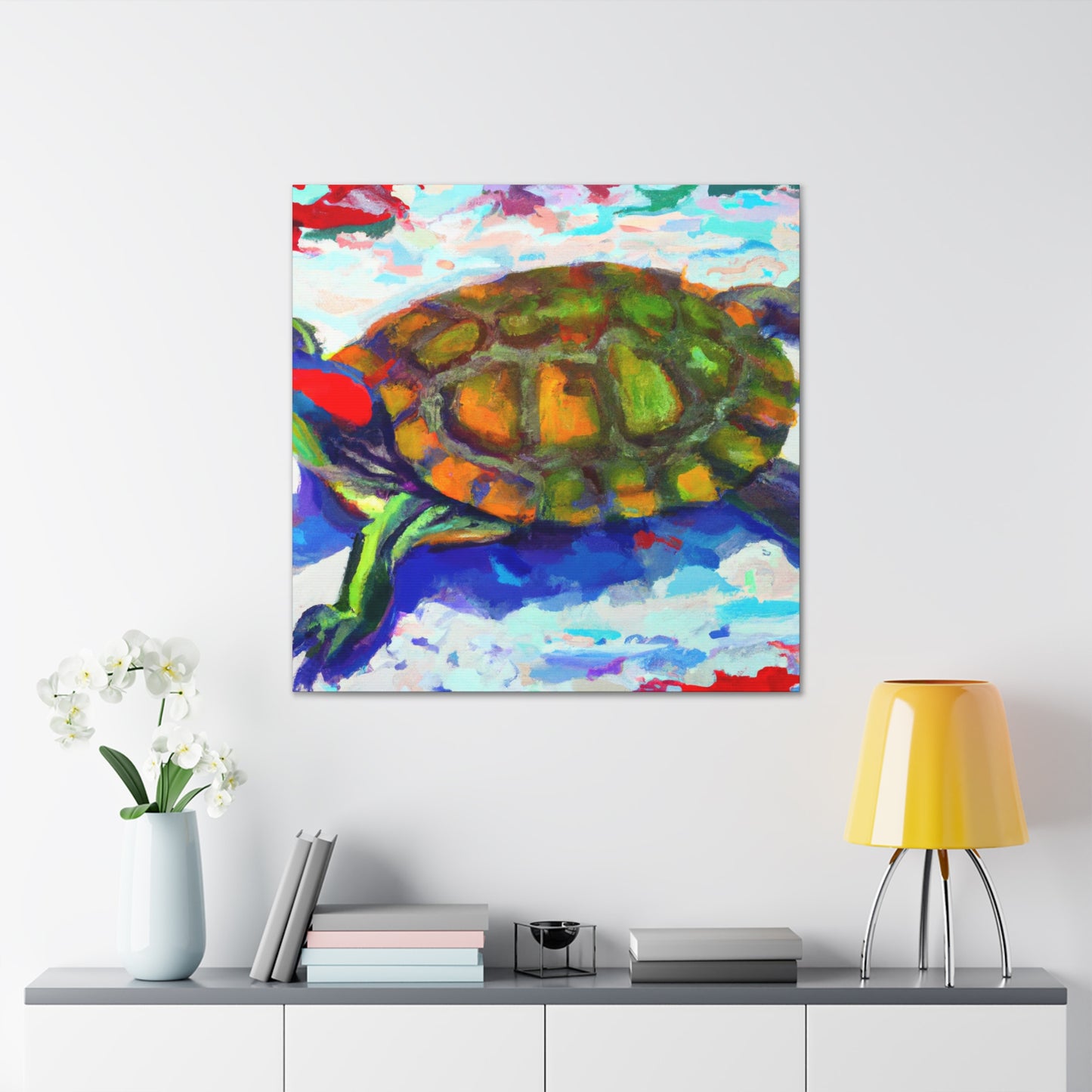 "Turtle's Coppery Shell" - Canvas