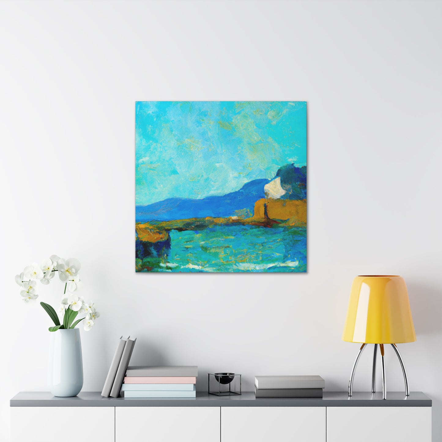 "Coastline in Moonlight" - Canvas