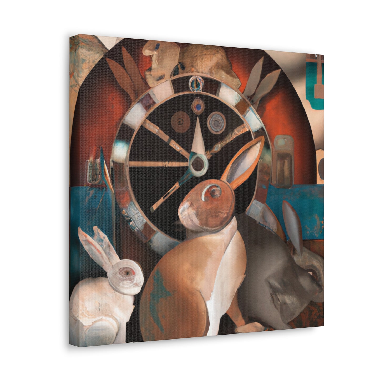 "Rabbit in Art Deco" - Canvas