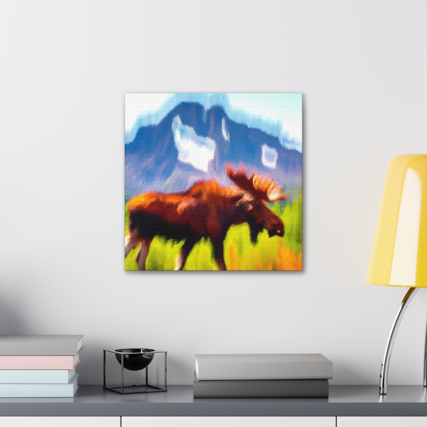 Moose in Impressionism - Canvas