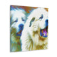 "Great Pyrenees Abstraction" - Canvas