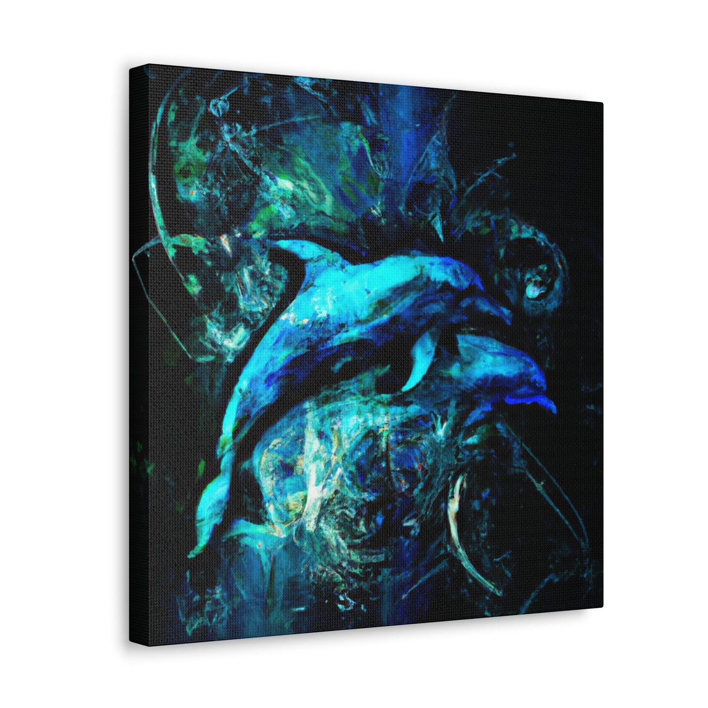 Dolphin's Glorious Dance - Canvas