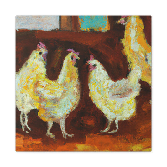 Chicken in Expressionism - Canvas