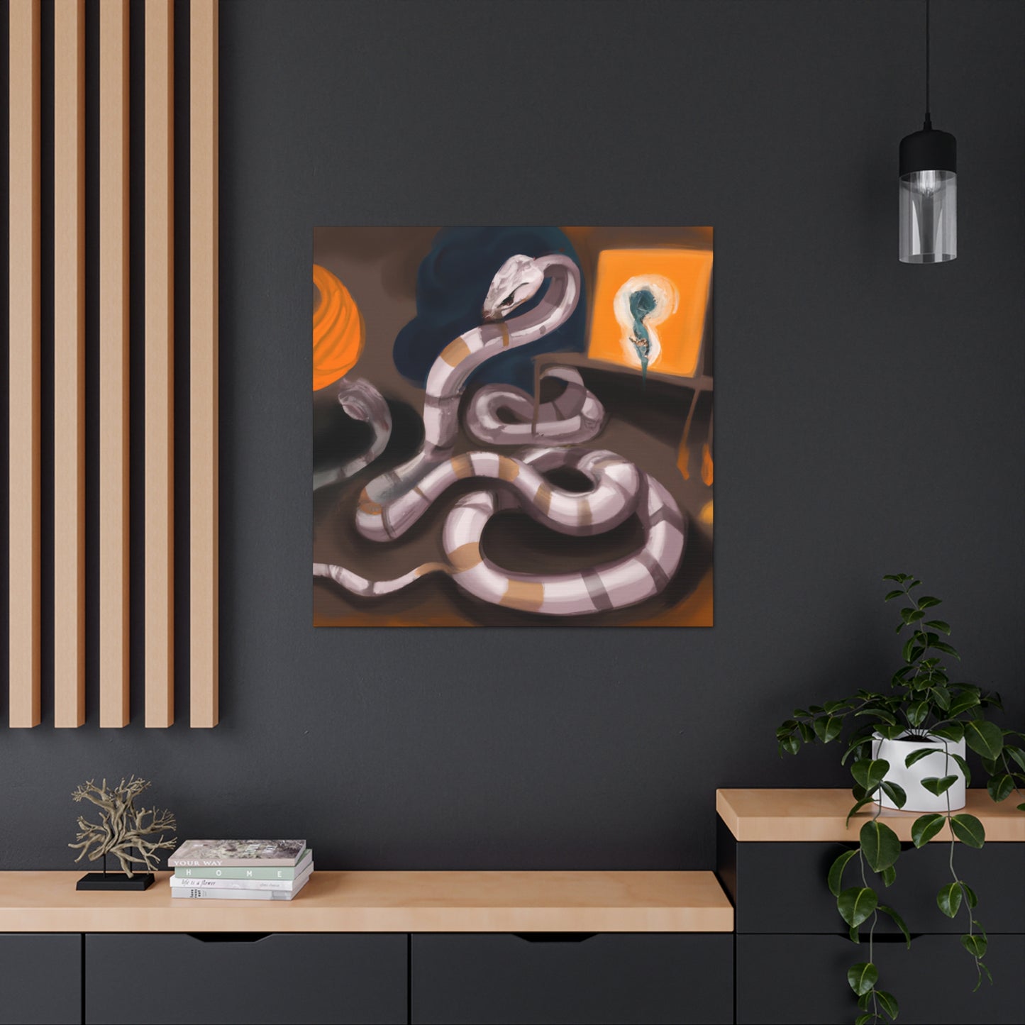 "Corn Snake in Flight" - Canvas