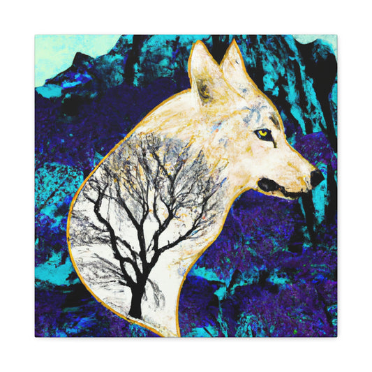 "Wolf in Art Nouveau". - Canvas