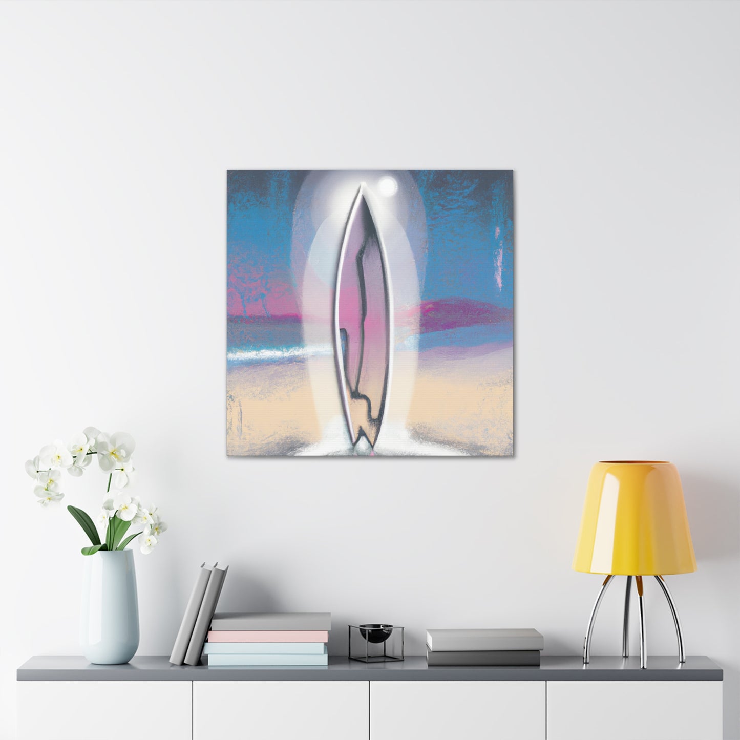 Surfing the Waves Ahead - Canvas