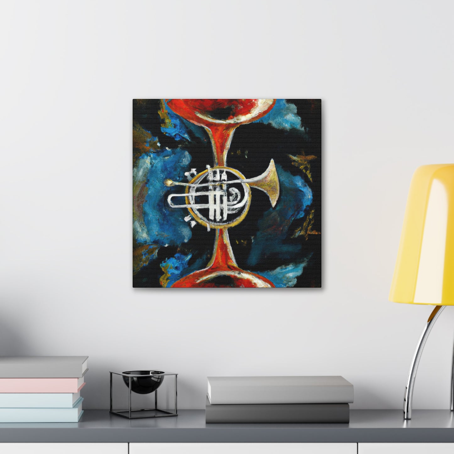 "Blowing the Trumpet Loudly" - Canvas