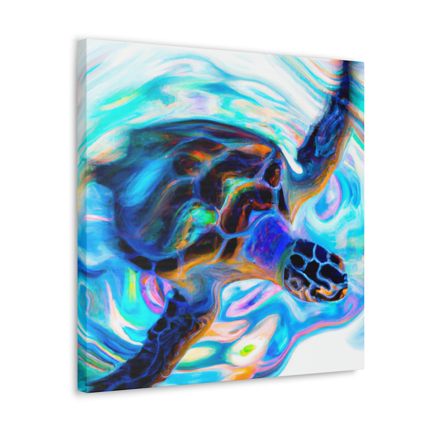 Sea Turtle Mural. - Canvas