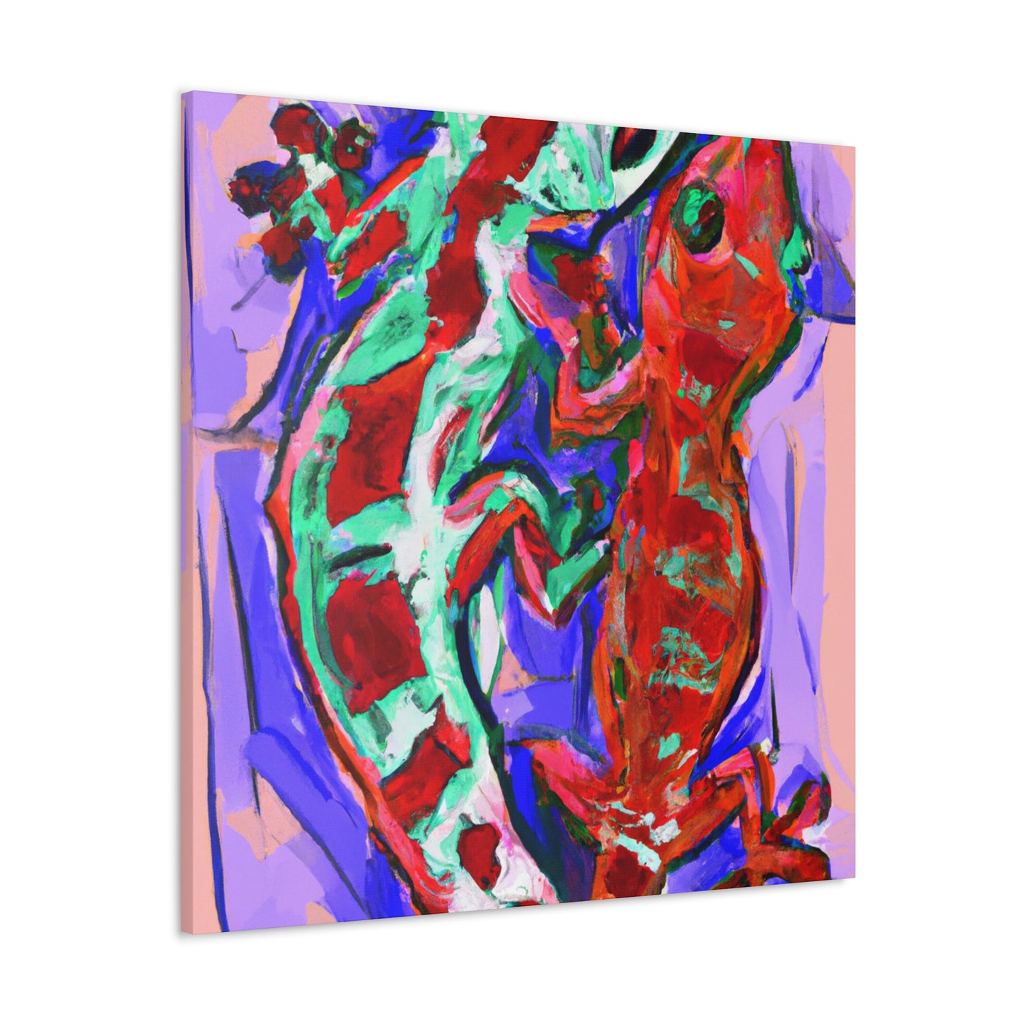 Gecko's Dreamscape-Expressionism - Canvas