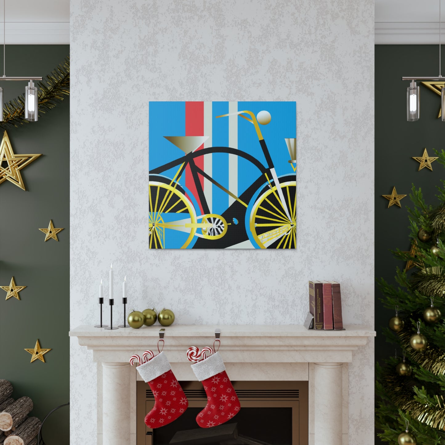 Bicycling Through Deco - Canvas