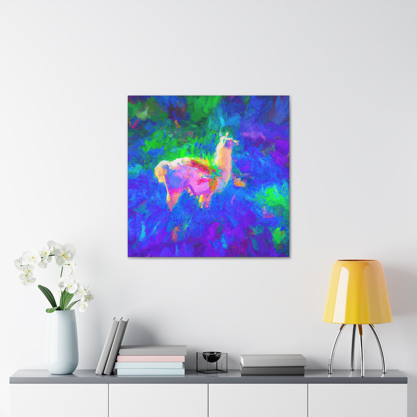 Llama in Impressionism - Canvas