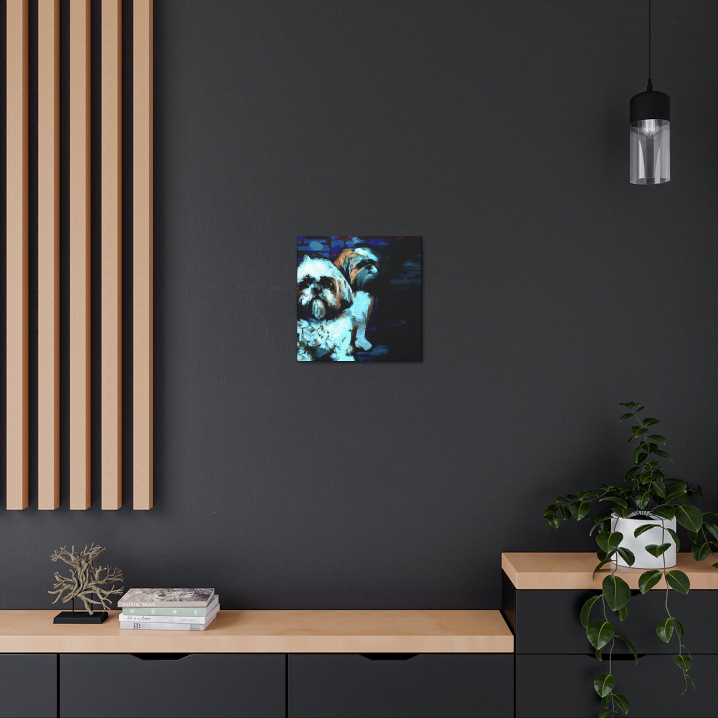 "Shih Tzu's Delightful Dance" - Canvas