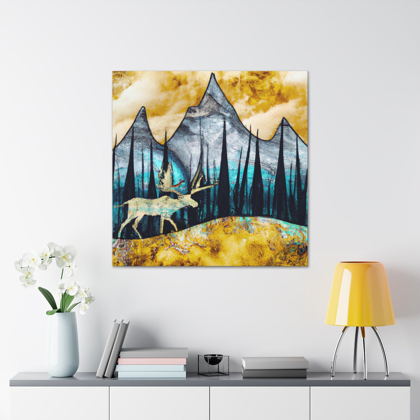 Moose of Baroque Era - Canvas