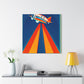 "Aerial Art Deco Dance" - Canvas