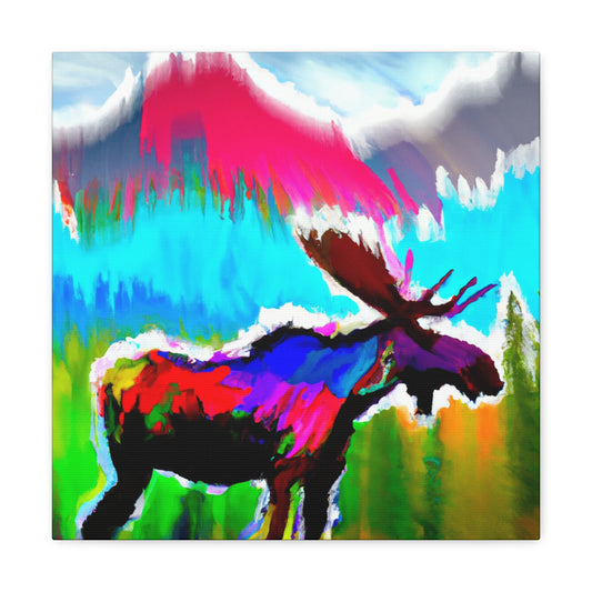 Moose in Pop Art - Canvas