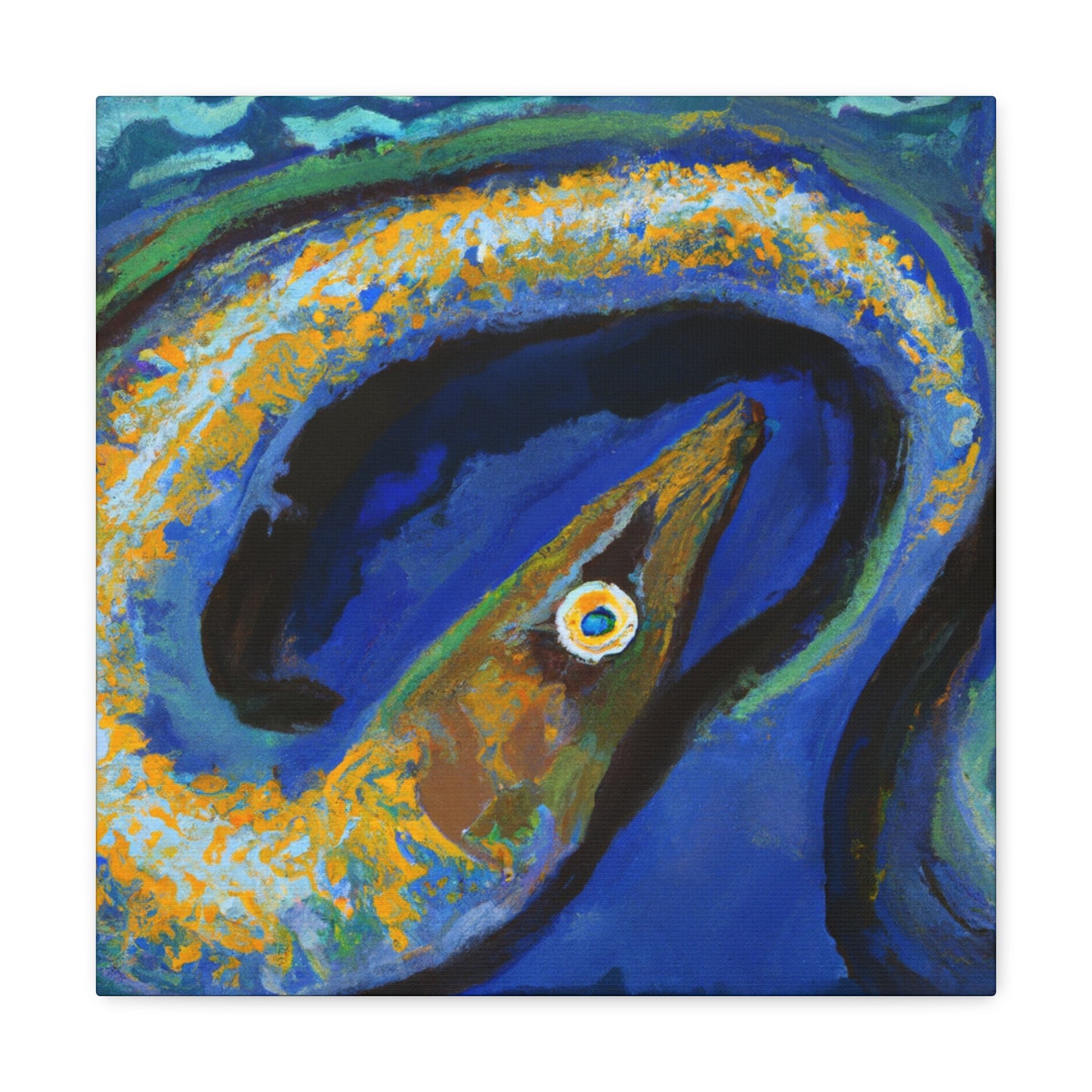 "Eel in Impressionism" - Canvas