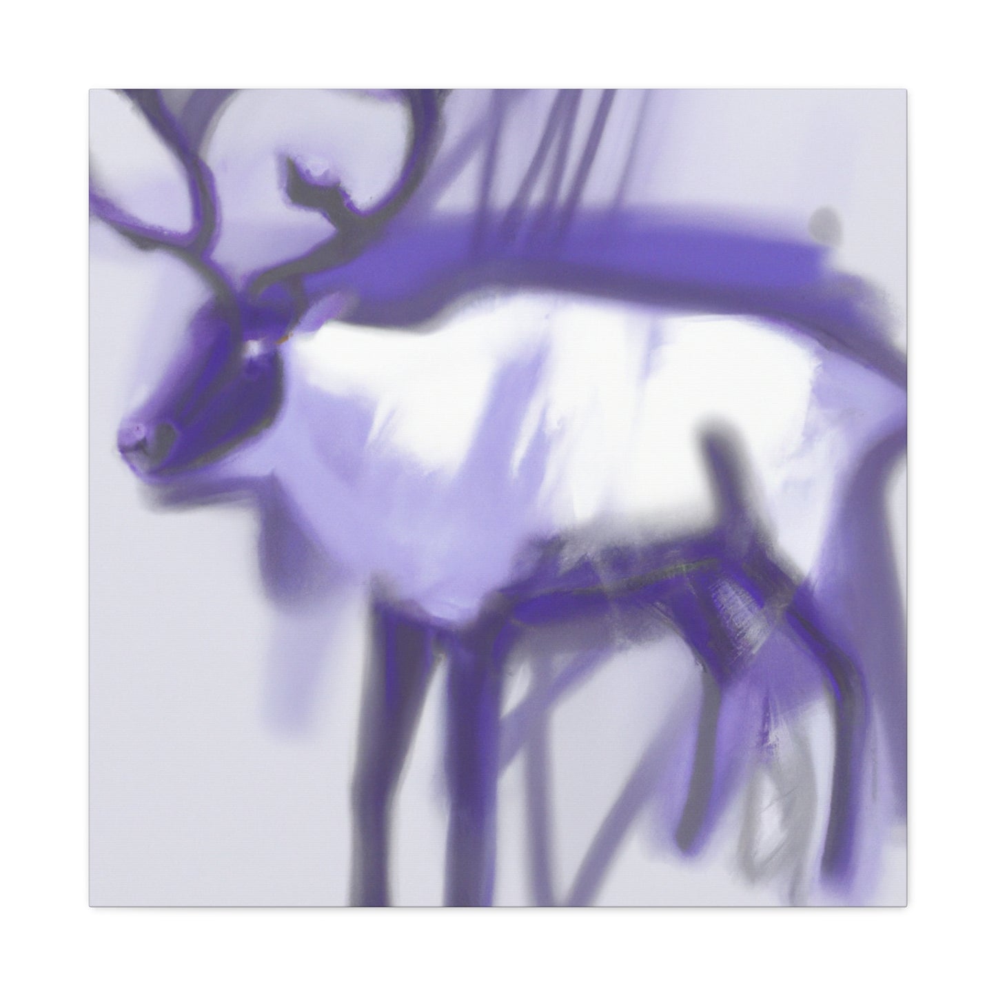 Reindeer in Expressionism - Canvas