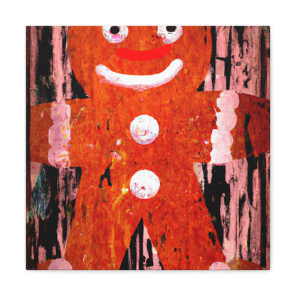 Gingerbread Man Pop Art - Canvas