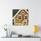 Gingerbread House Mosaic - Canvas