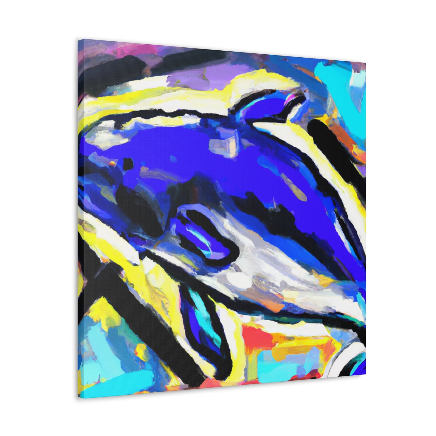 "Dolphin Within Abstraction" - Canvas