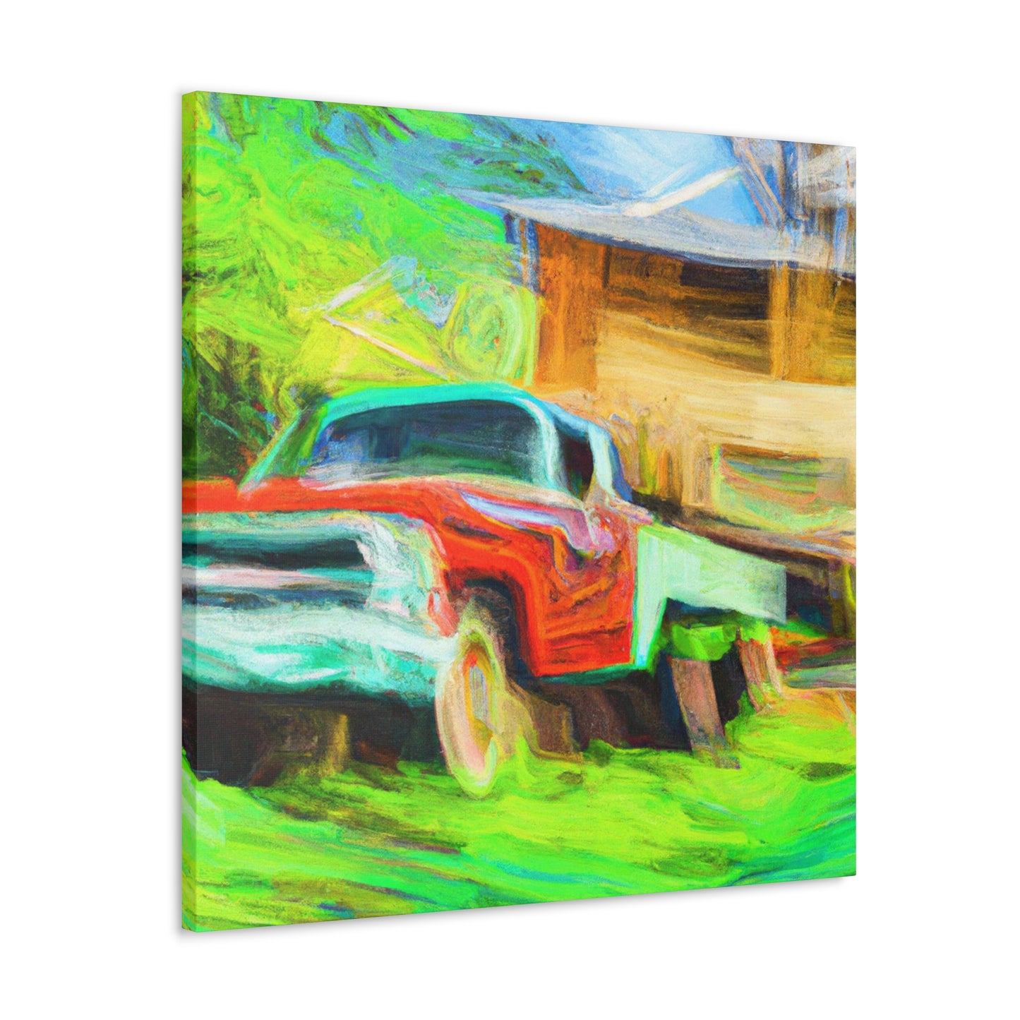 Vintage Pickup Truck Art - Canvas