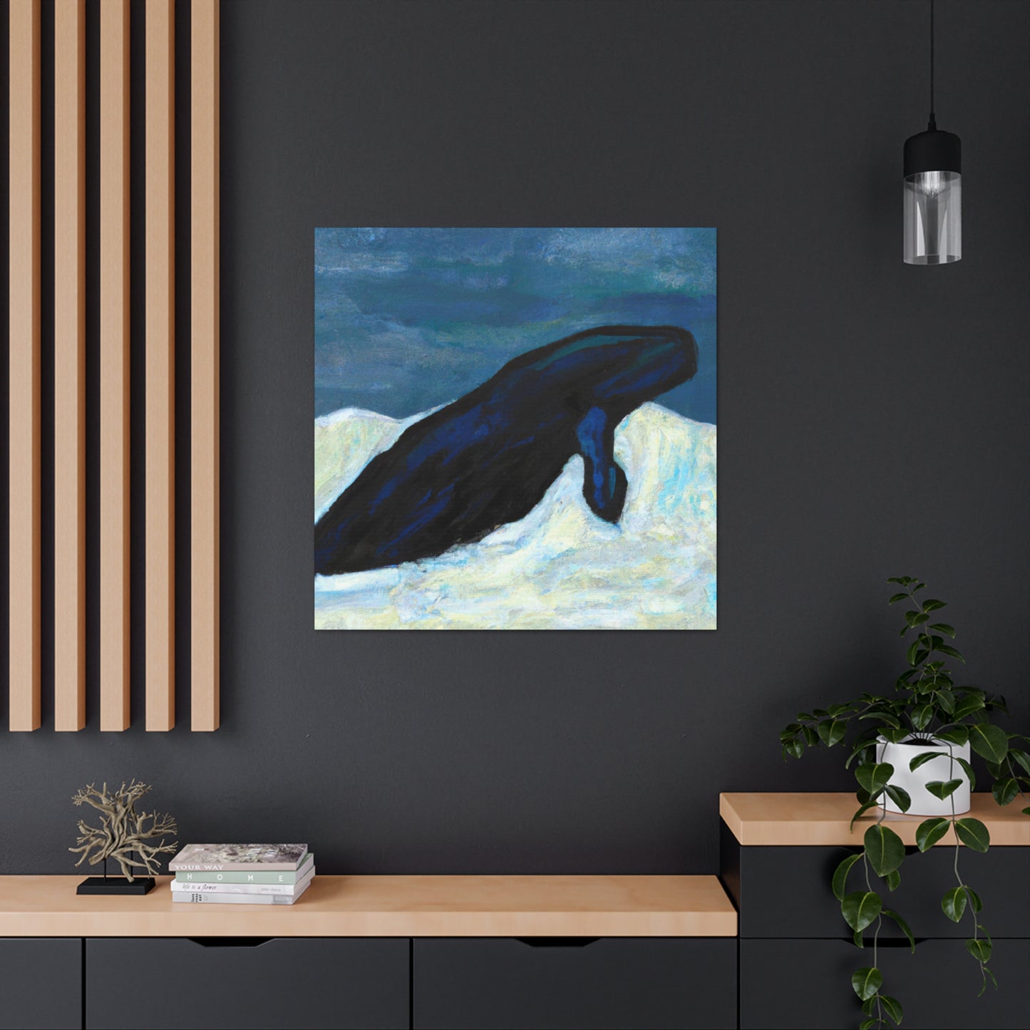 Bowhead Whale Abstraction - Canvas