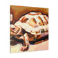 " Box Turtle in Bloom" - Canvas