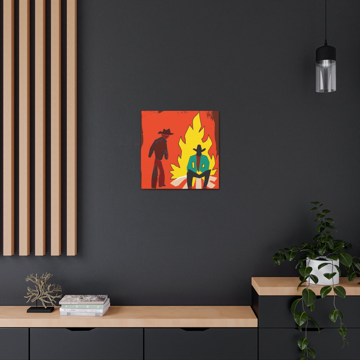 Campfire Night Illumination - Canvas