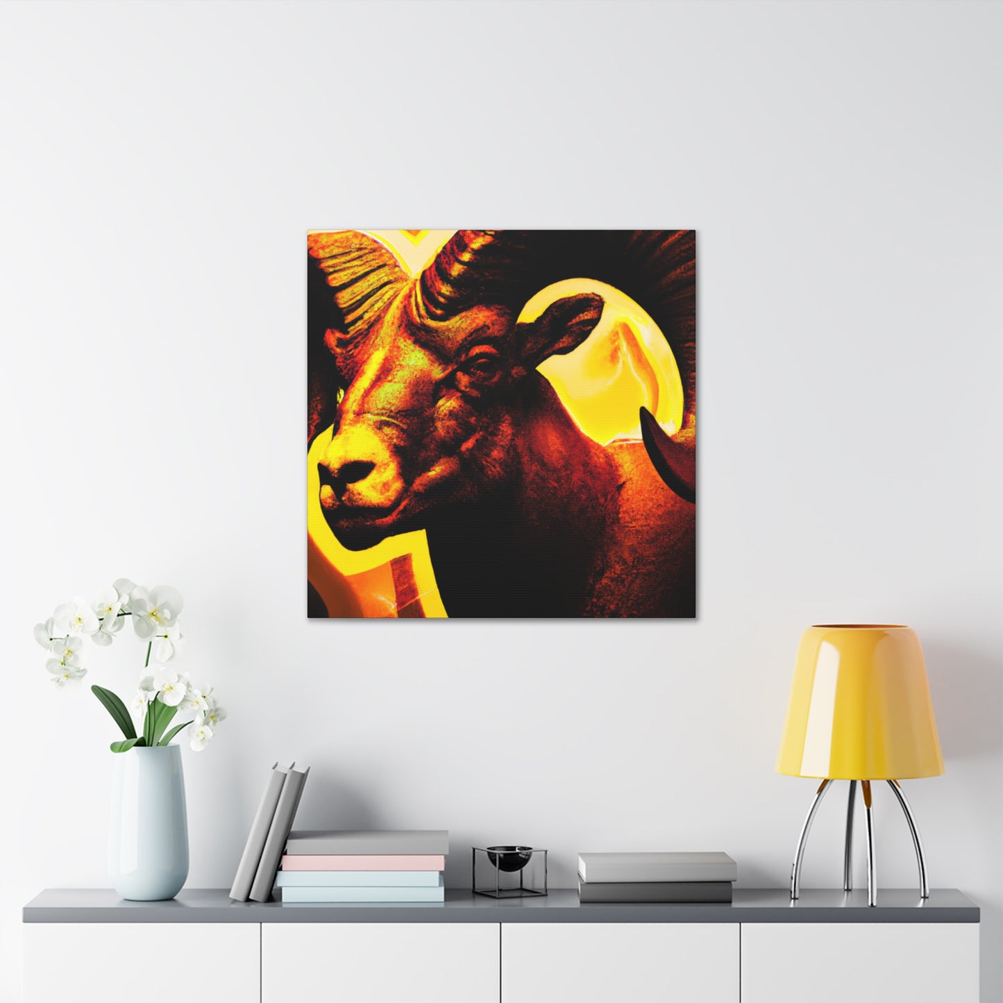 "Bighorn Deco Brilliance" - Canvas