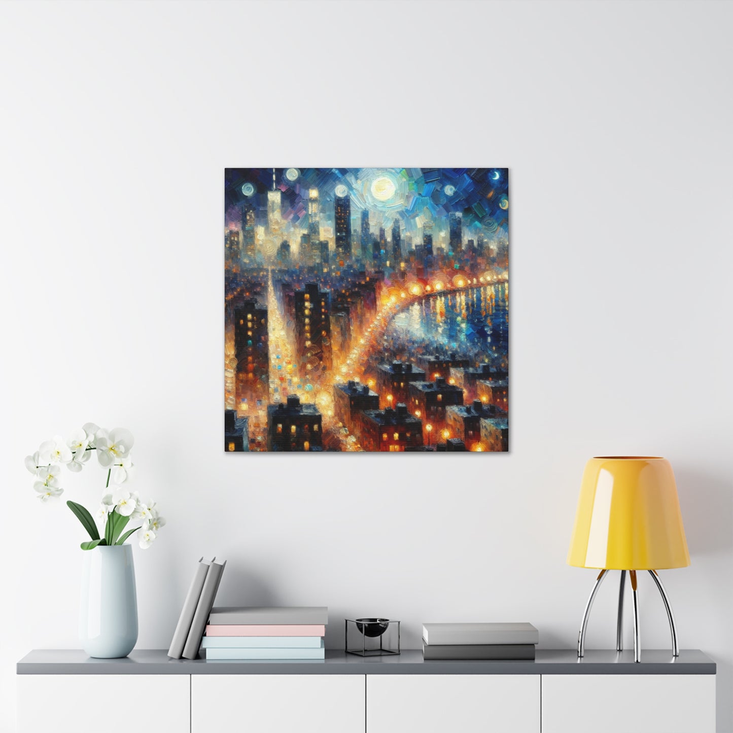 Nocturnal Urban Symphony - Canvas