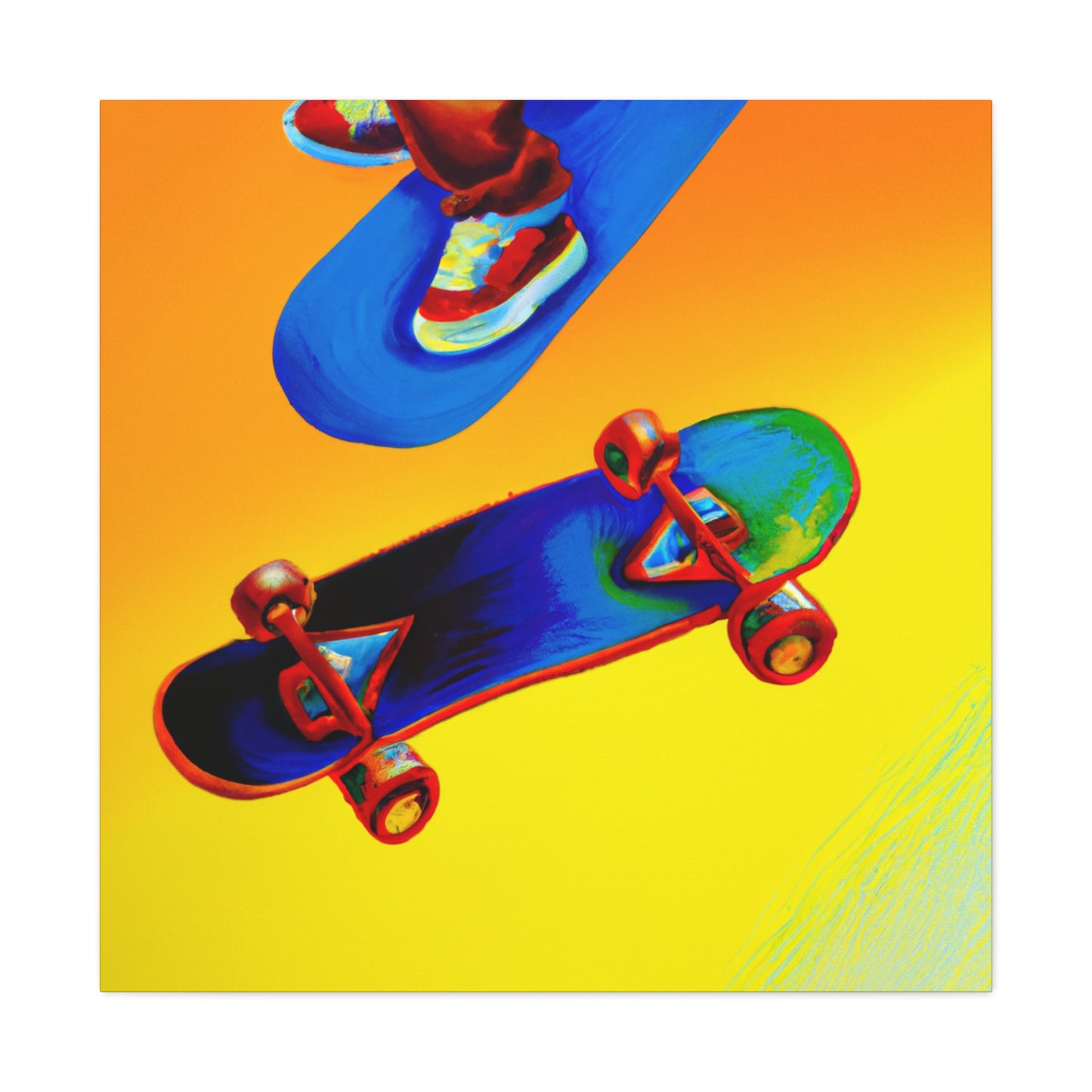 Skateboarding Hyperrealism - Canvas