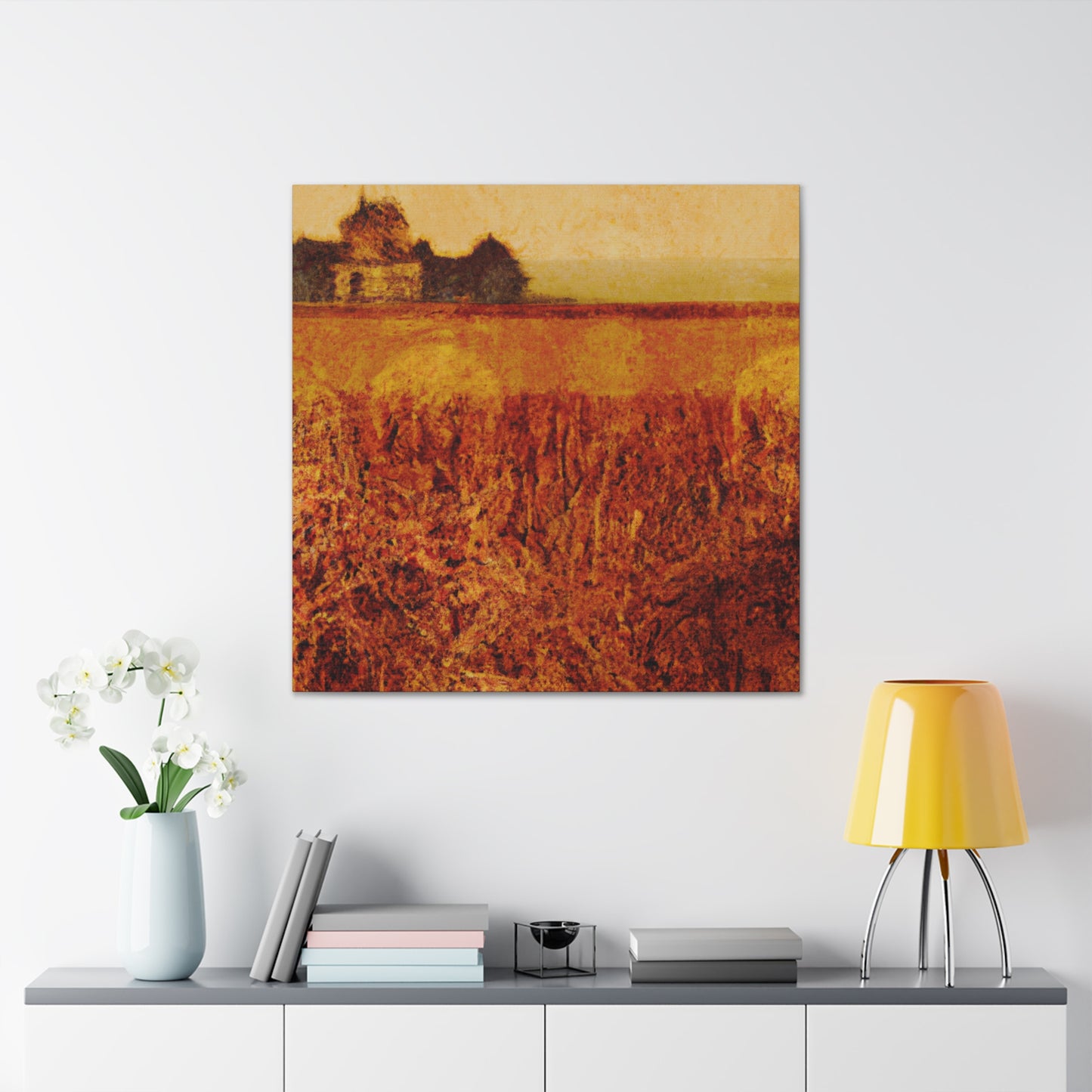 "Hay and Harmony Fields" - Canvas