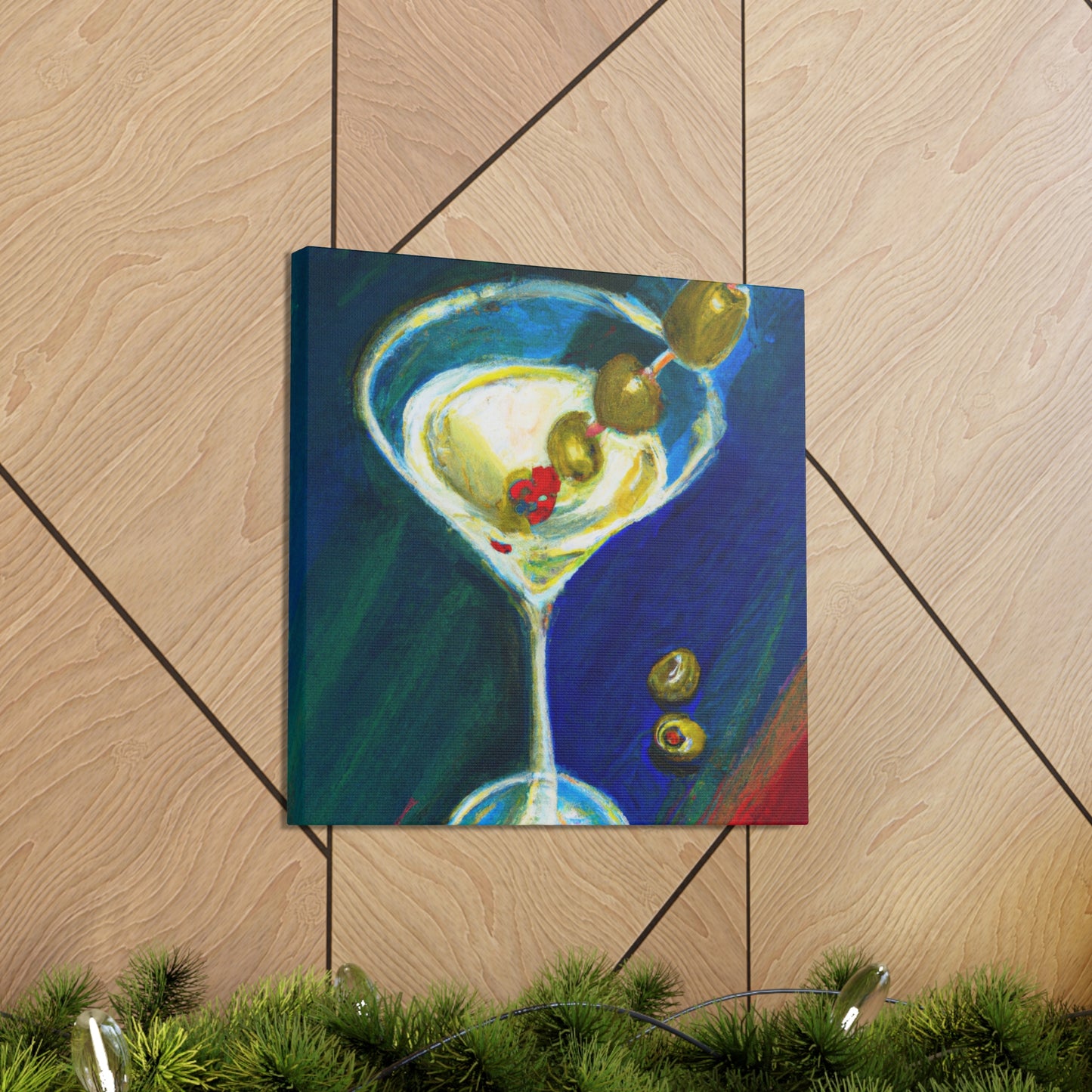 Martini at Midnight Gaze - Canvas