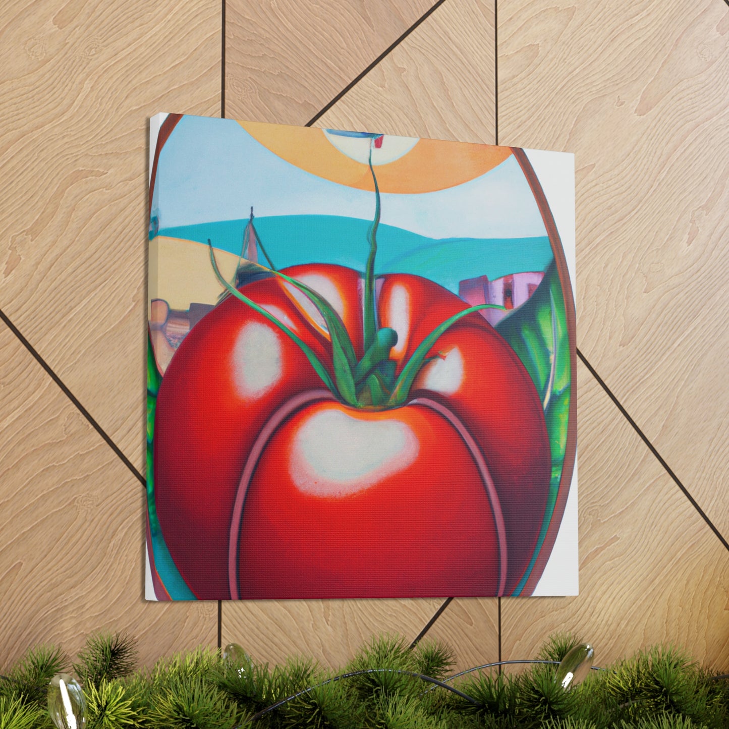 "Tomato Garden Bouquet" - Canvas