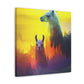 Pensive Llama Dreamscape - Canvas